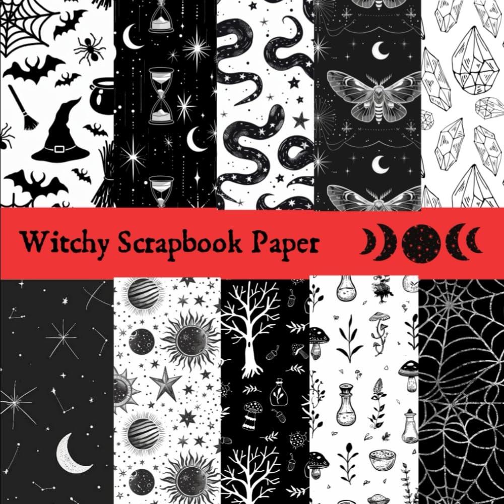 Witchy Scrapbook Paper: Decorative Craft Paper Eph