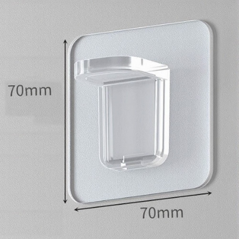 Transparent Shelf Support Nails 16 Pack 7x7cm for Hard Smooth Surfaces