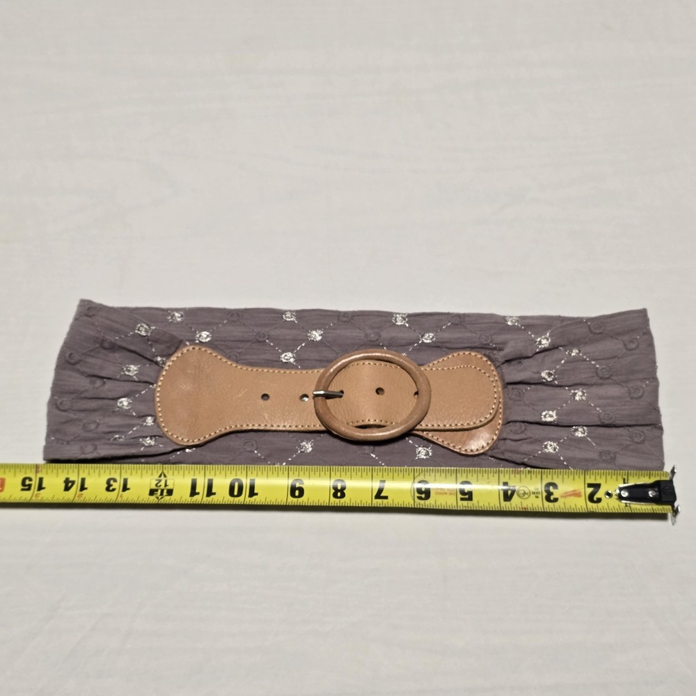 30 inch leather Brown boho belt