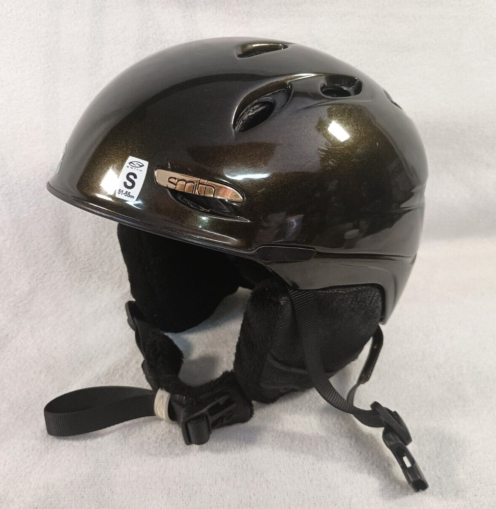 Smith Voyage Helmet small metallic brown 51-55cm padded vented adjustable