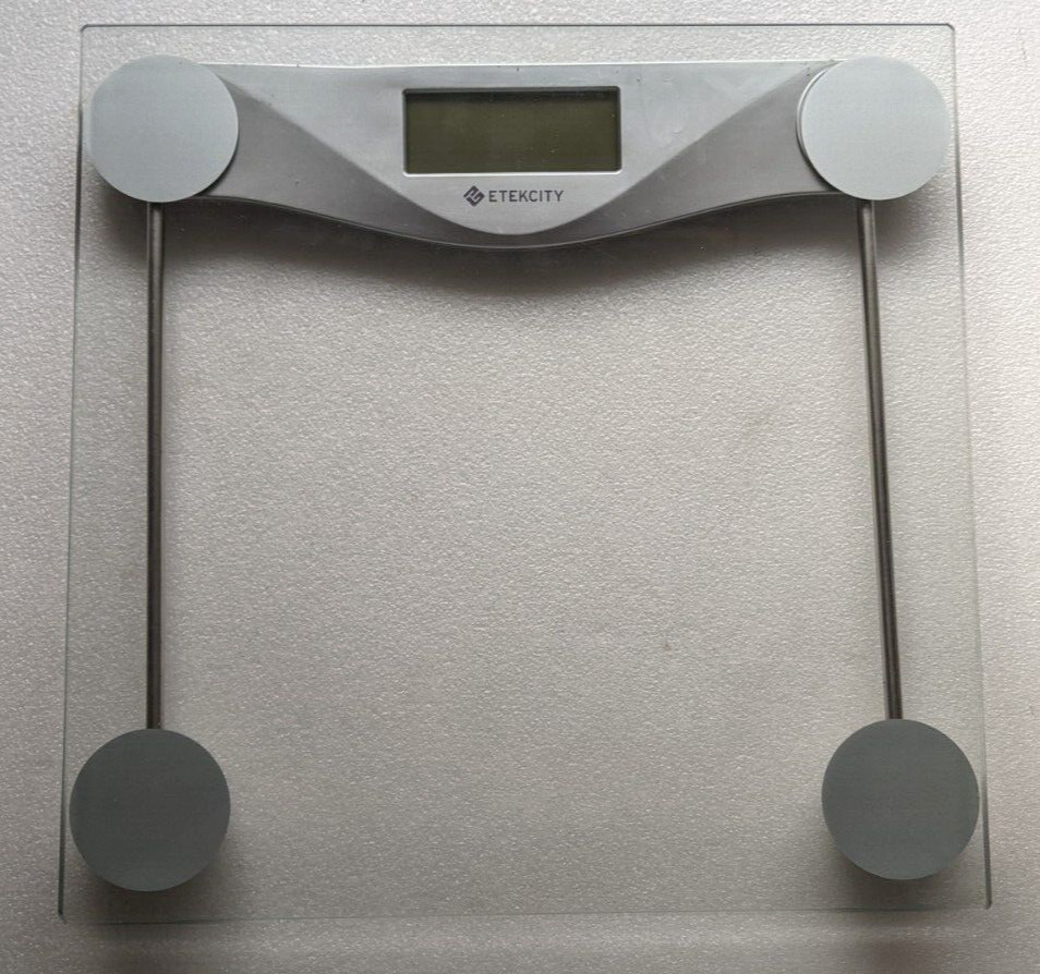 Bathroom Scale Weight Digital Large LCD Backlight Display Tempered Glass EB4074C