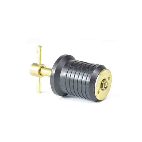 Moeller 1" Brass Twist Turn Handle Drain Plug