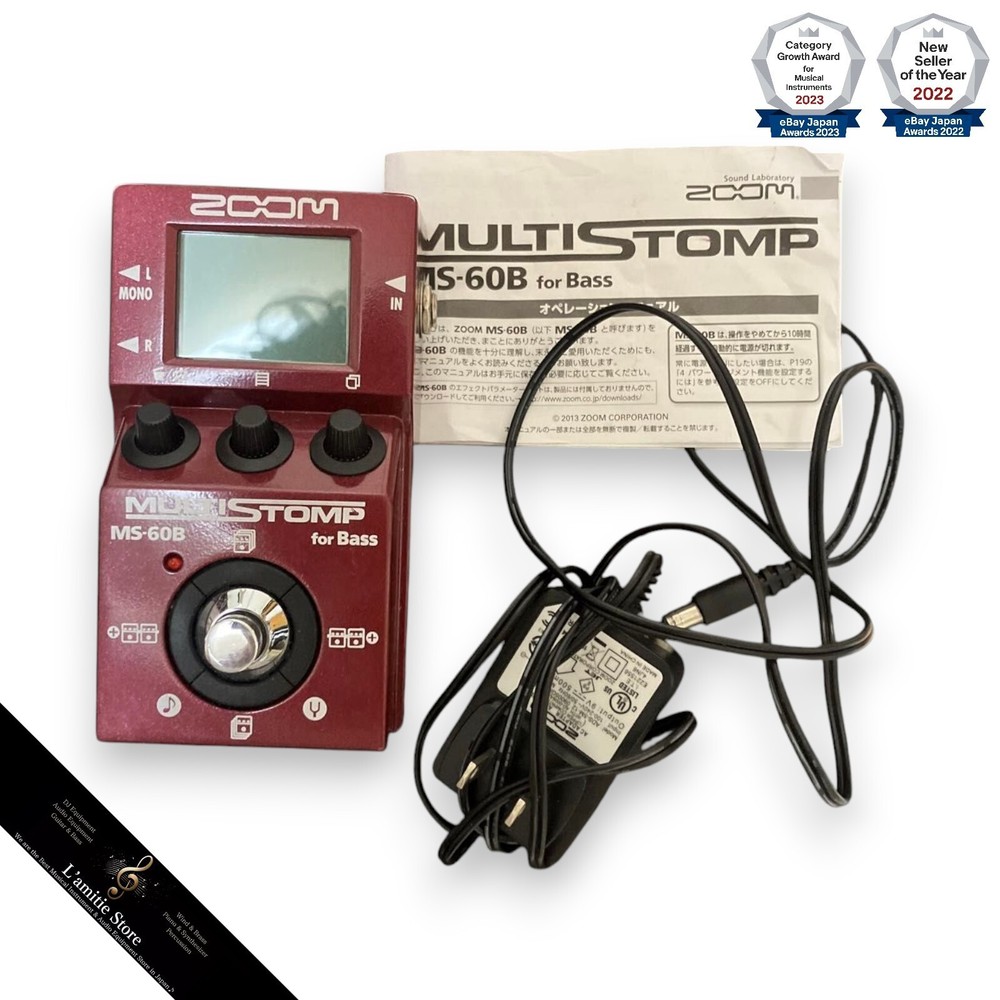 ZOOM MS-60B Multi-effector for bass Multi-Layer IR Multistomp Japan Used