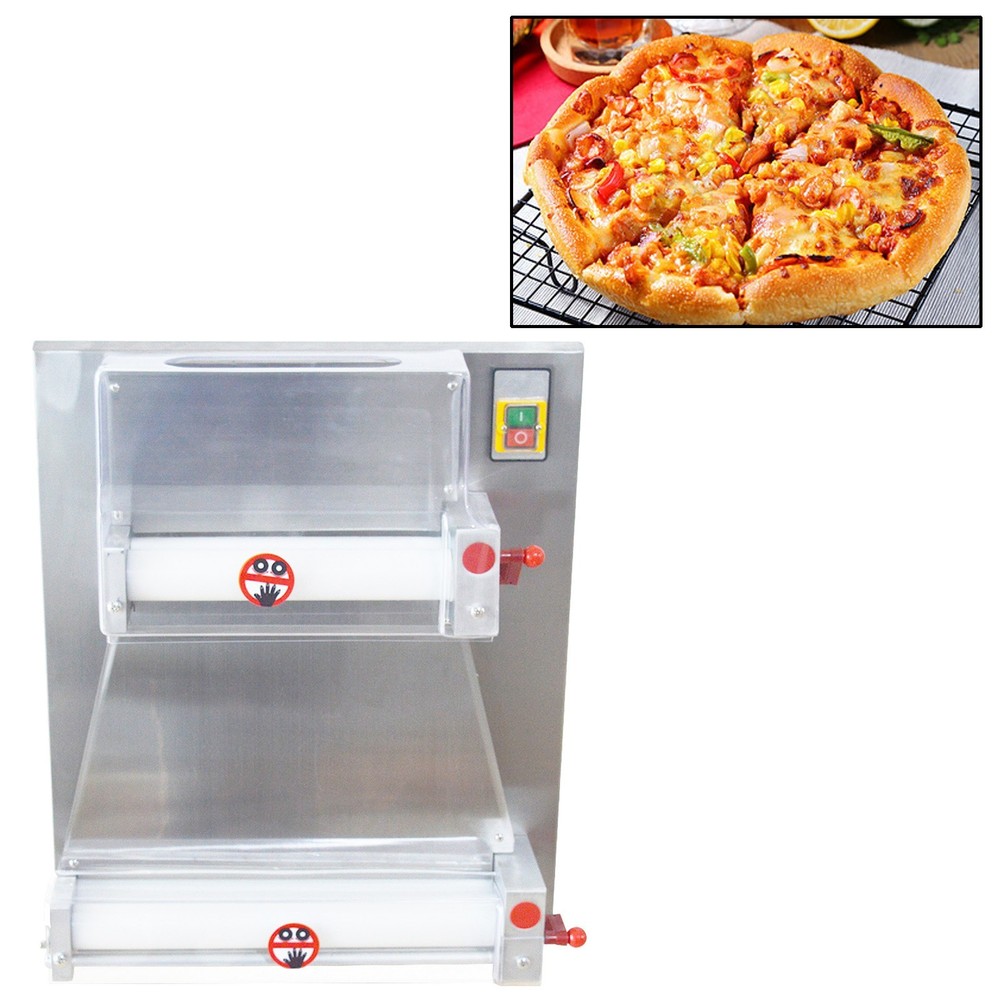 110V Electric Pizza Dough Roller Sheeter Auto Pastry Press Making Machine