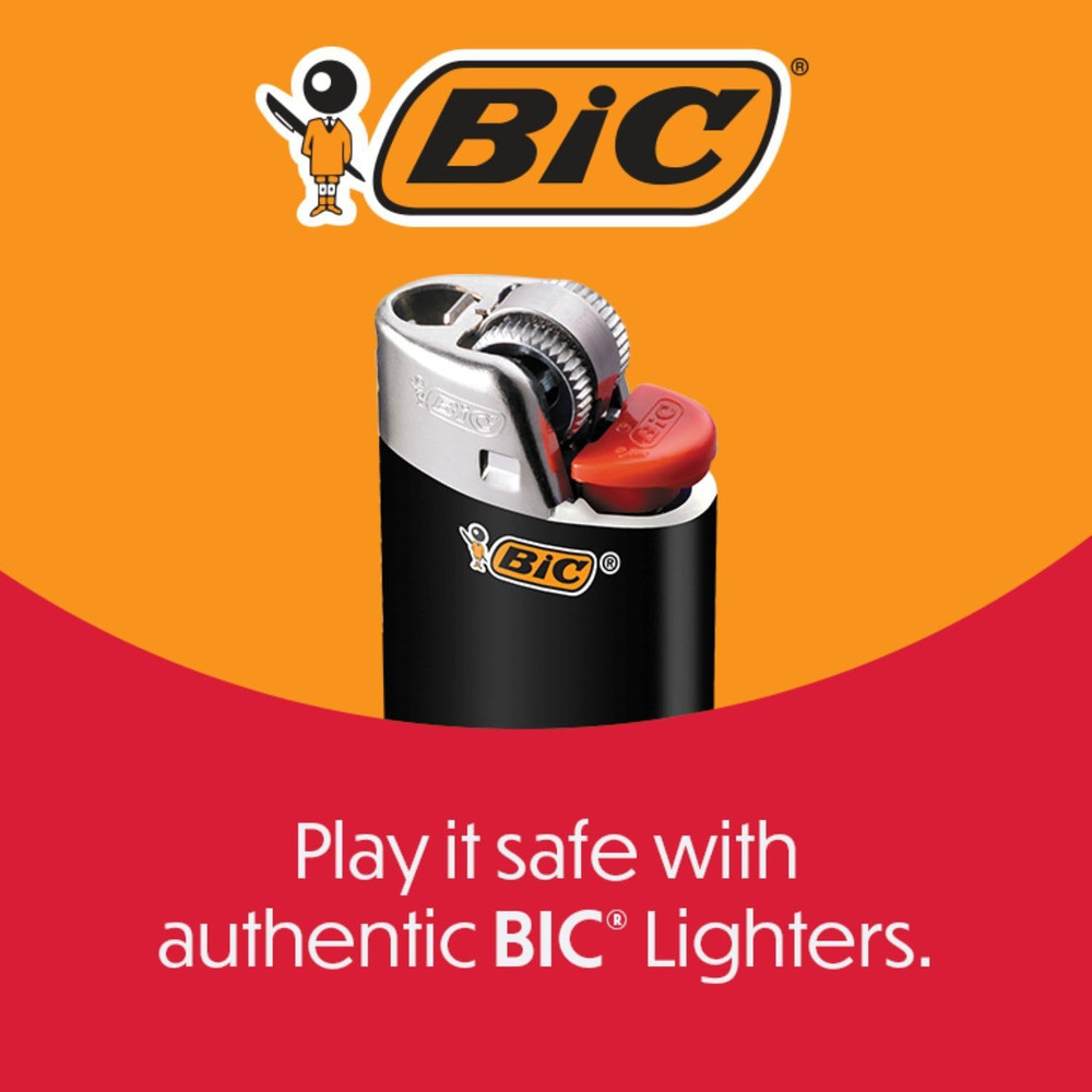 BIC Classic Maxi Pocket Lighter, Red, 12-Pack (Packaging May Vary)
