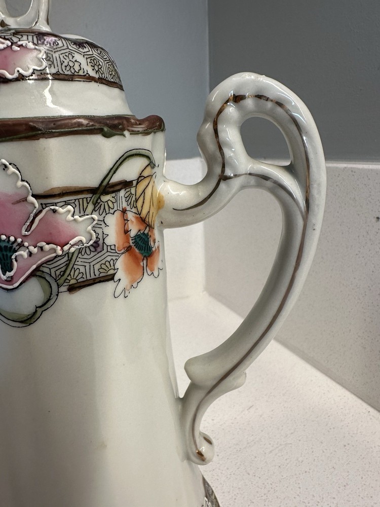 antique Nippon Pot Hand painted