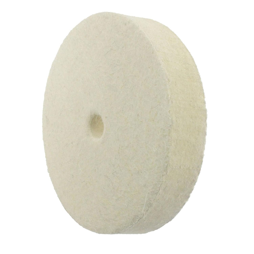 6 Wool Felt Buffing Wheel - 1/2 Arbor Hard Felt Buffing Polishing Wheels
