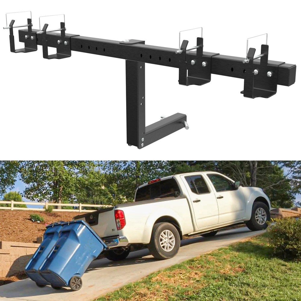 ELITEWILL Dual Trash Can Hauler,Wheeled Garbage Hauler