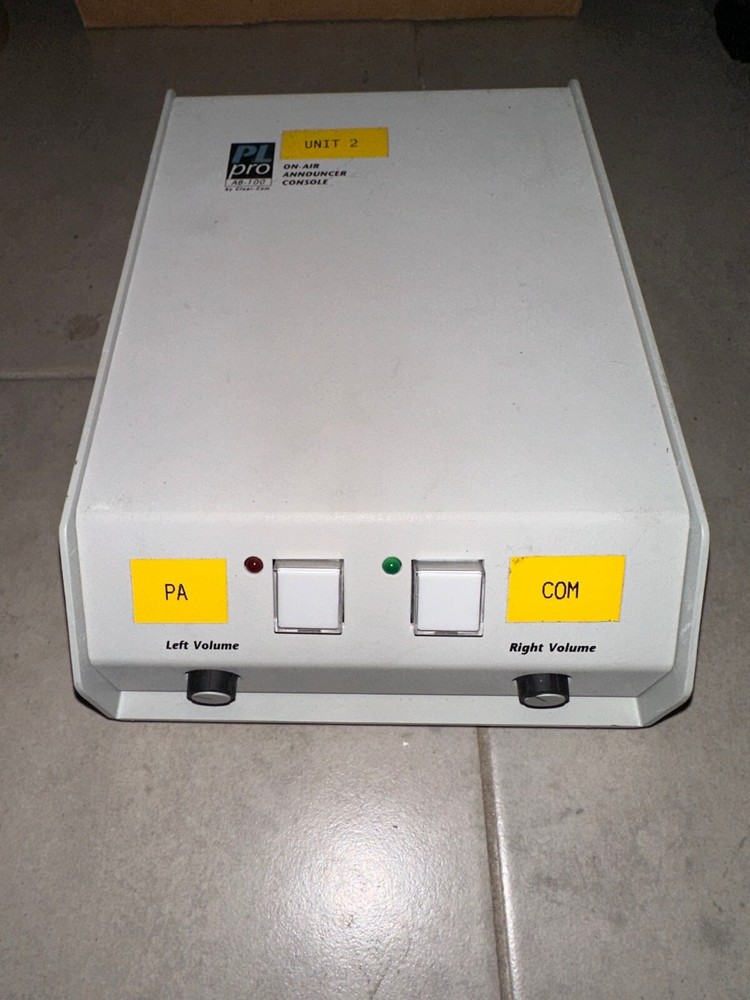 Clear-Com Encore Intercom System AB-100 On-Air Announcer Console