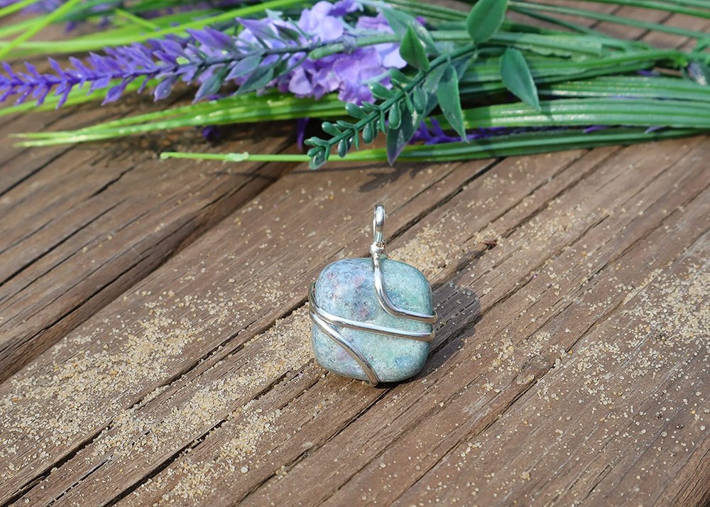 Ruby Fuchsite Crystal Necklace With Cord