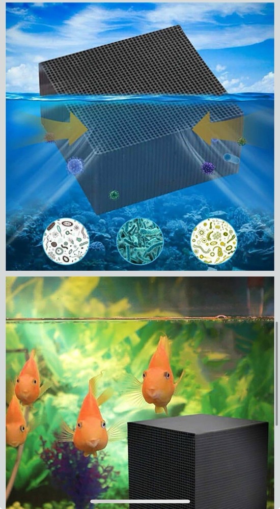 Eco-Friendly Aquarium Water Purifier Cube Filter with Activated Carbon