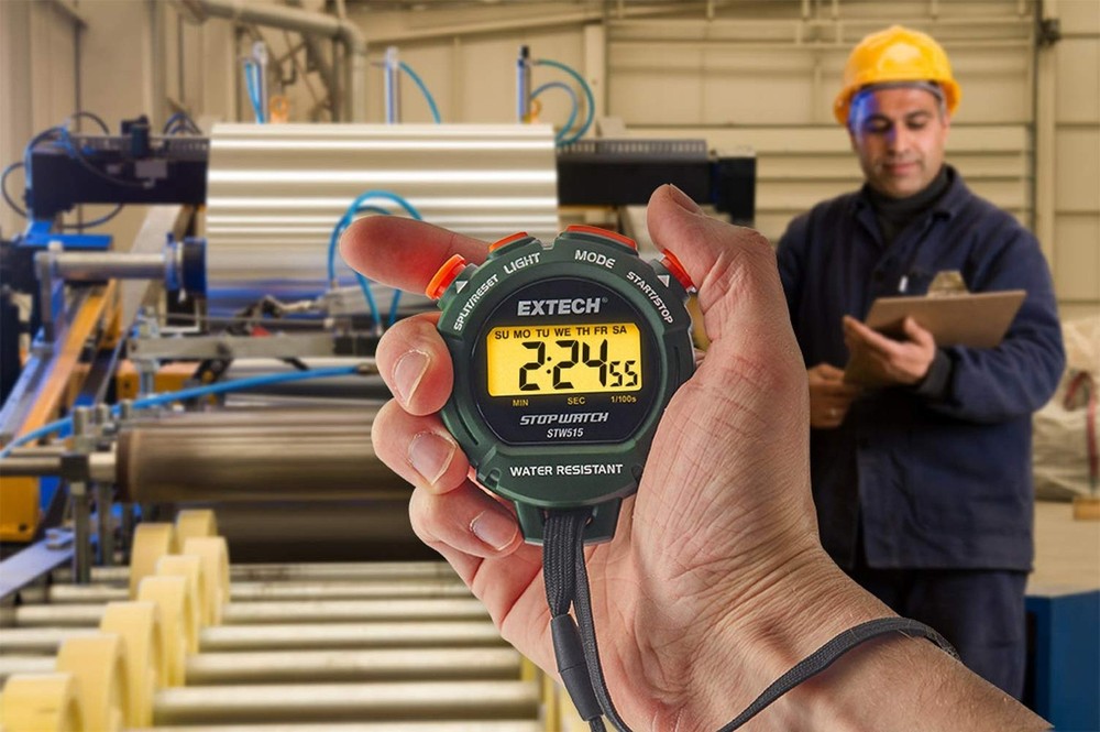 Extech STW515 Stopwatch/Clock with Backlit Display