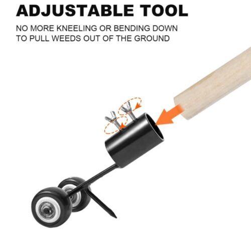 Adjustable Weeds Snatcher No Bending Down Weeding Remover Hook Weed Tool Garden