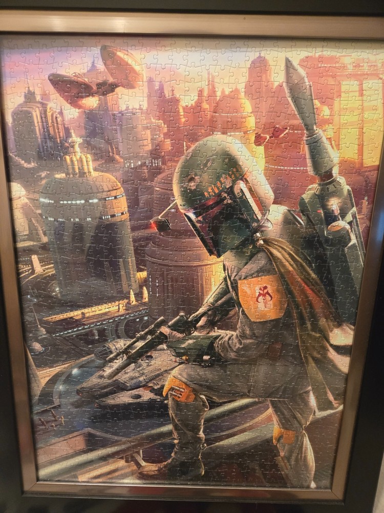 boba fett puzzle picture frame