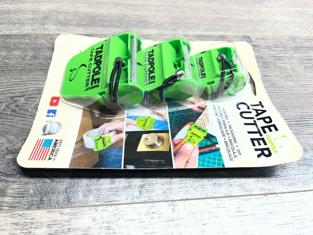 Tadpole Tape Cutter Multi-Pack - New, Made In USA