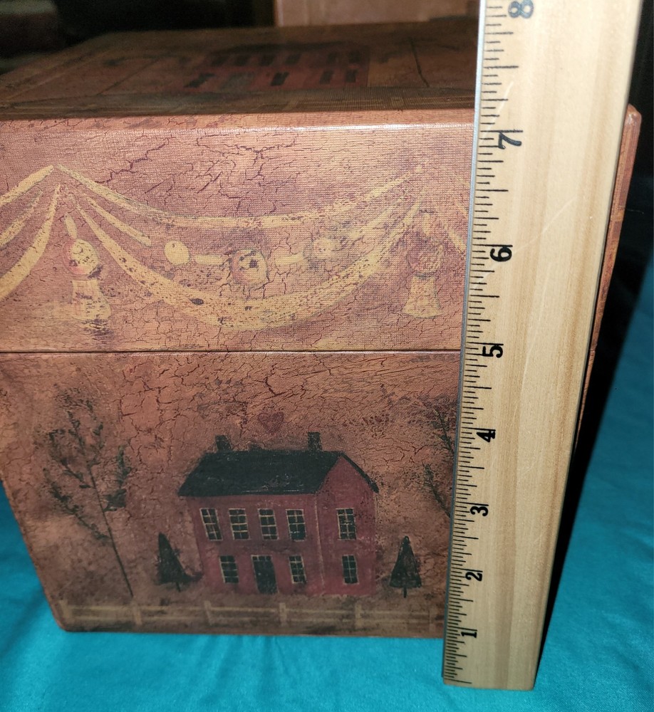 2 Primitive The Farmhouse Nesting Stackable Boxes Country Rustic Decoration