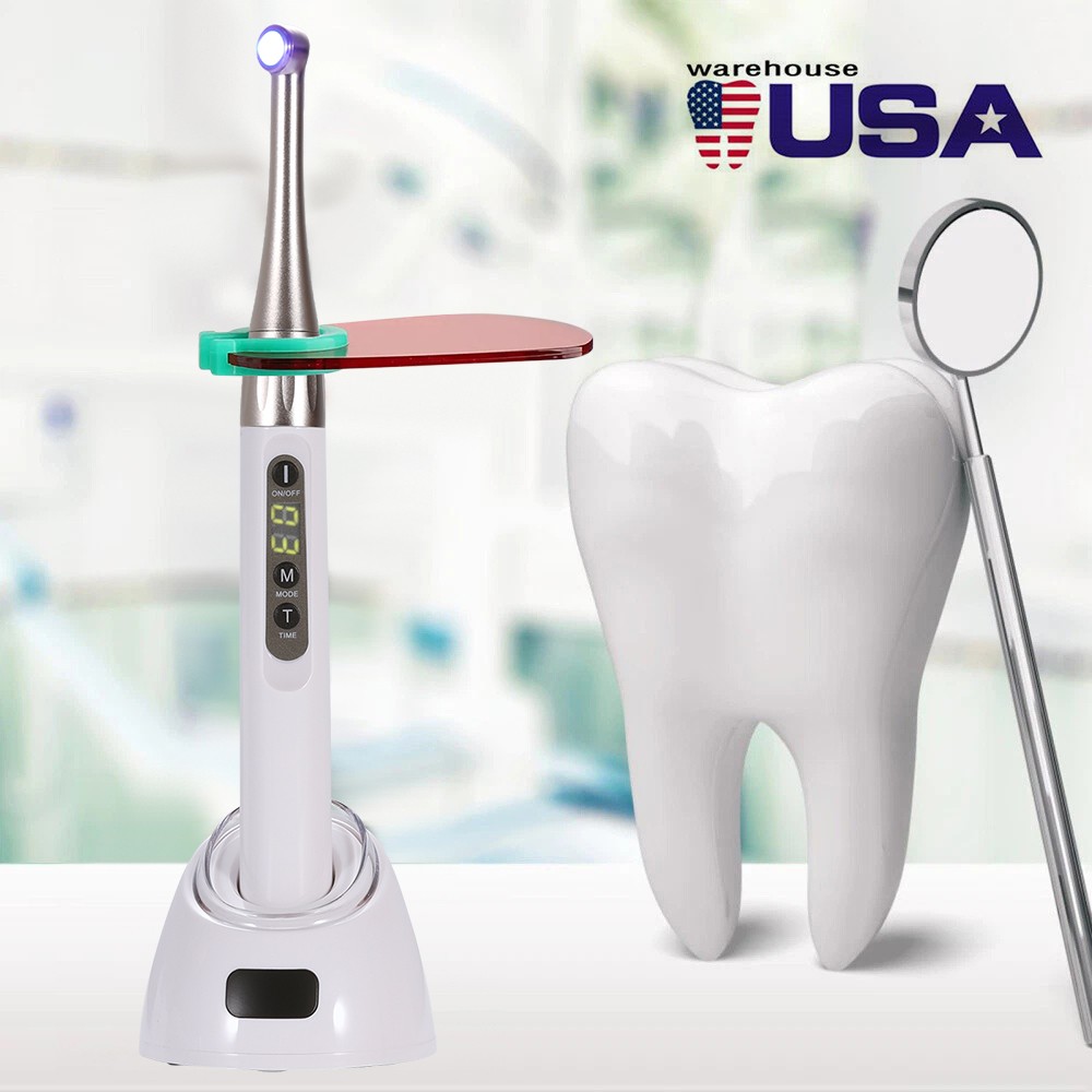Dental ILED Curing Light Lamp Wireless 1Sec Curing 2500mW/cm2