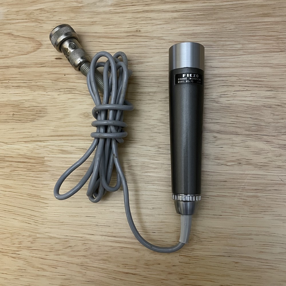 Vintage Dynamic Microphone Model DX75 Piezo. In Original Box - Not Working
