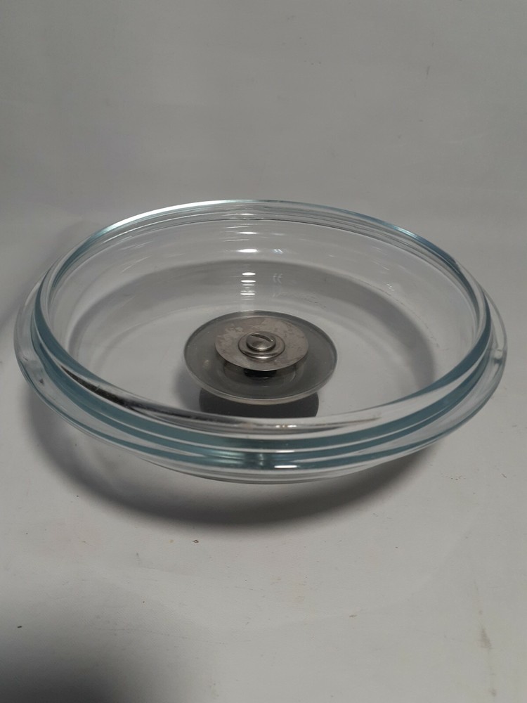 Pyrex Clear Lid With Black Handle, 6.25" Lip, 6.5 O.D.