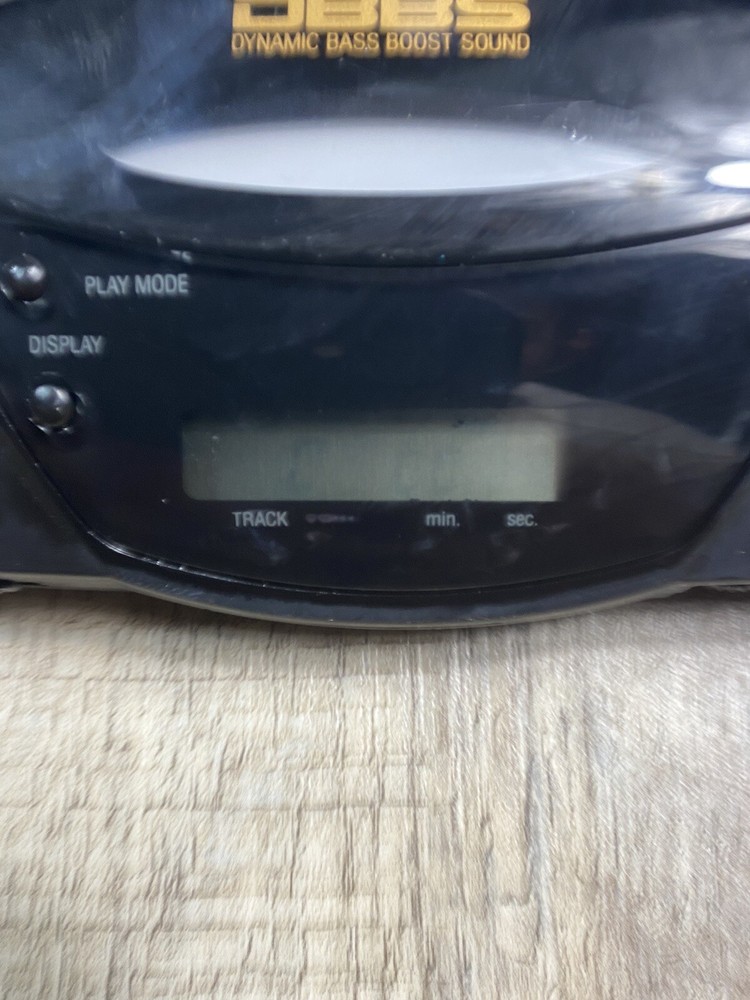 KOSS Portable CD Player DAC Model Disc Man With Car Stabilizer Works TESTED