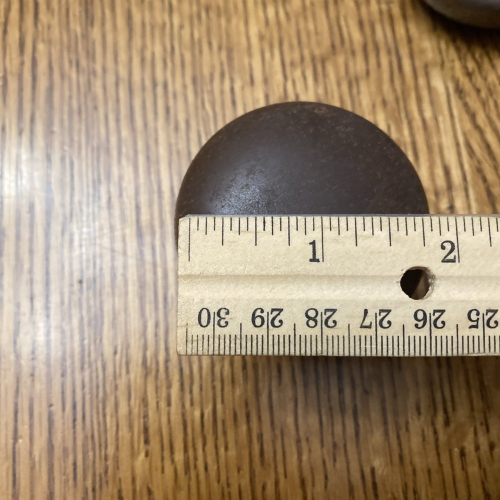 Vintage Door knobs. metal, round