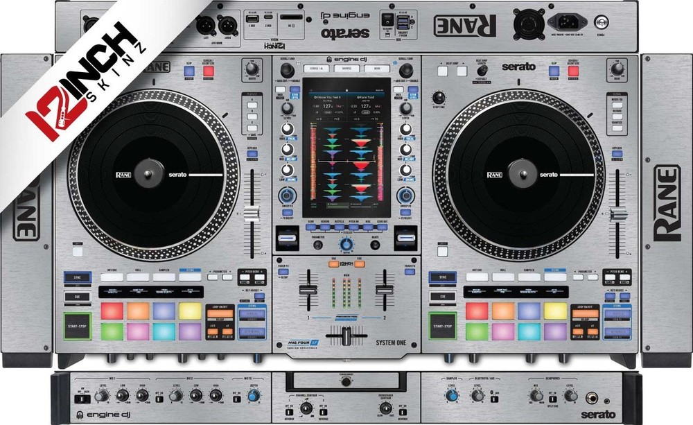 Rane System One Skin - Brushed Silver