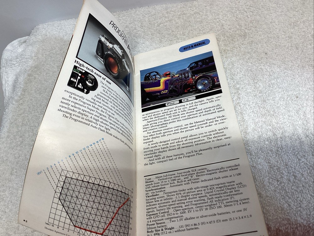 Pentax Cameras Catalog Brochure 1991