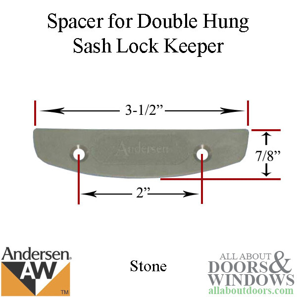 Andersen Sash Lock Shim Spacer Fits Perma-Shield Narroline Window