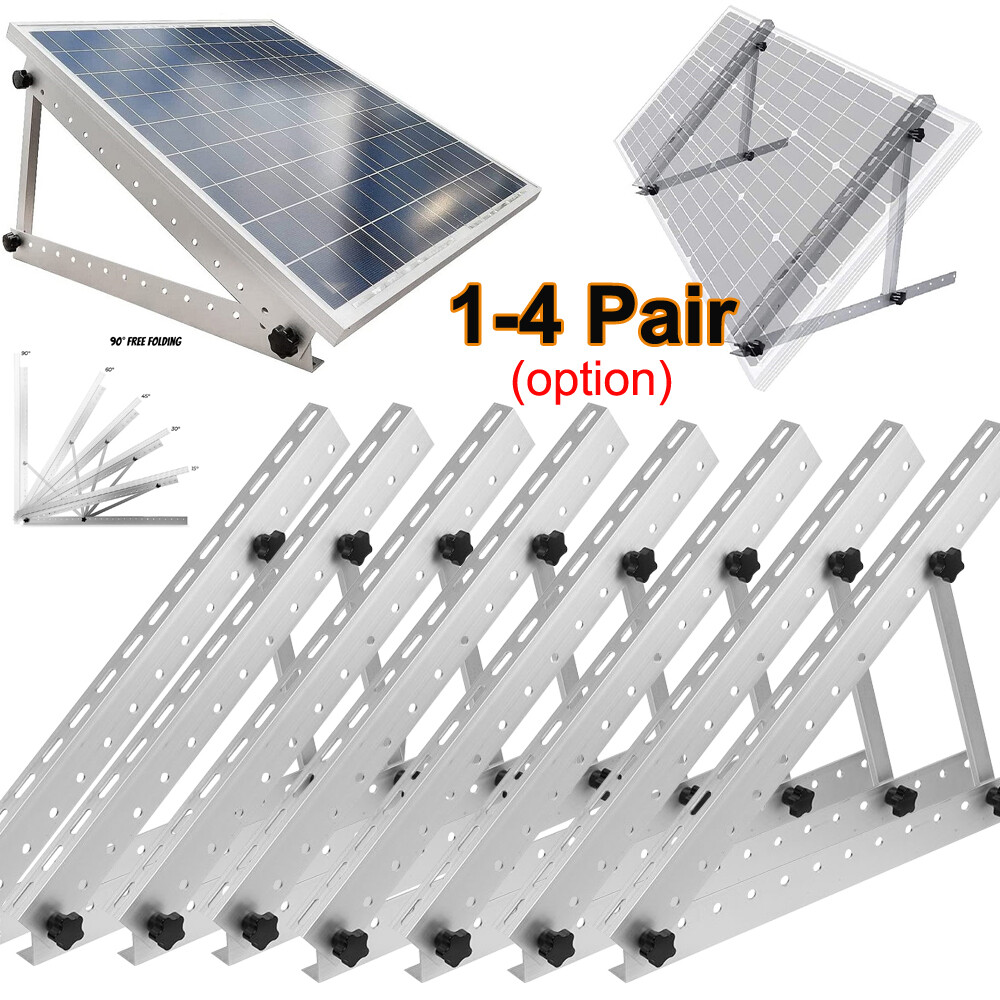 Solar Panel Adjustable Angle Mounting Brackets Solar Panel Tilt Mount Bracket US