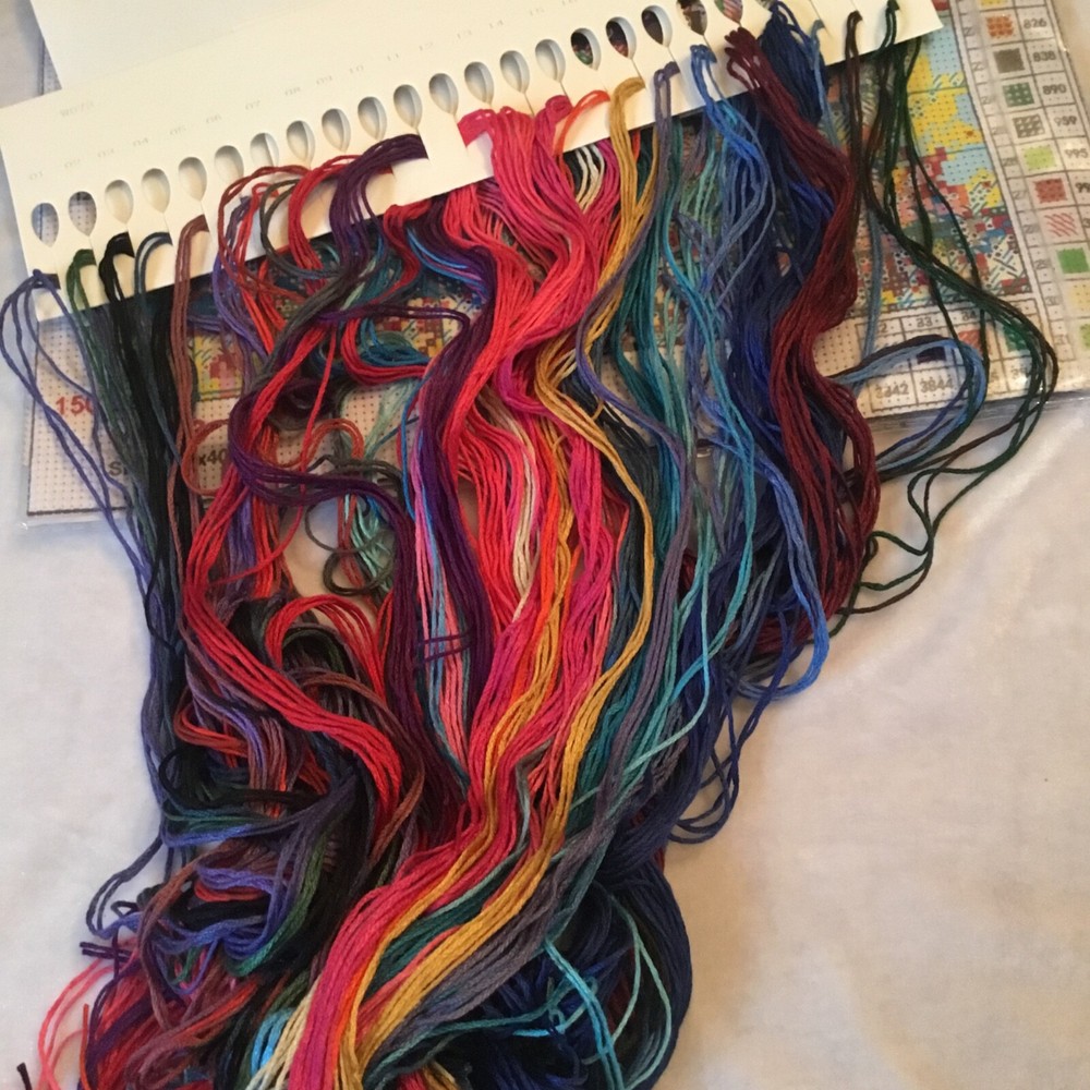 cross stitch tree with moon to make.