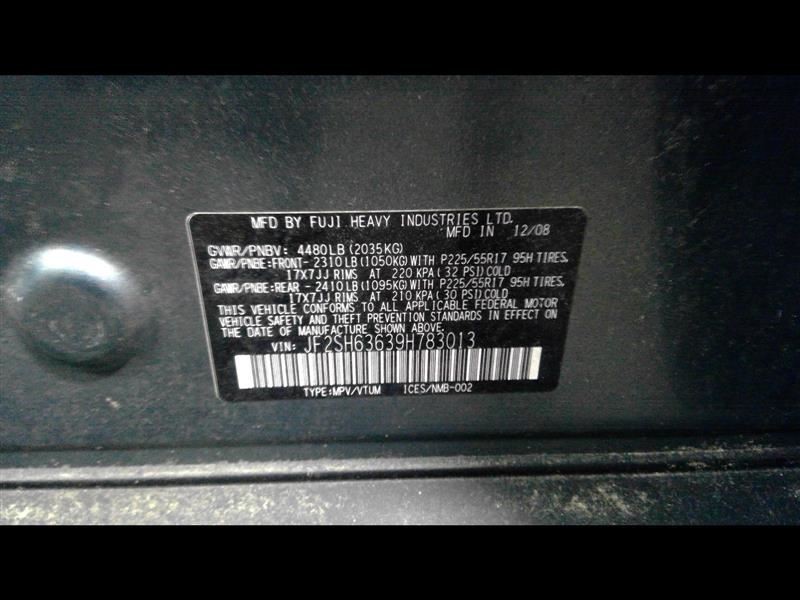 SRS Control Module Console Front Fits 09-10 12-13 FORESTER 98221SC041