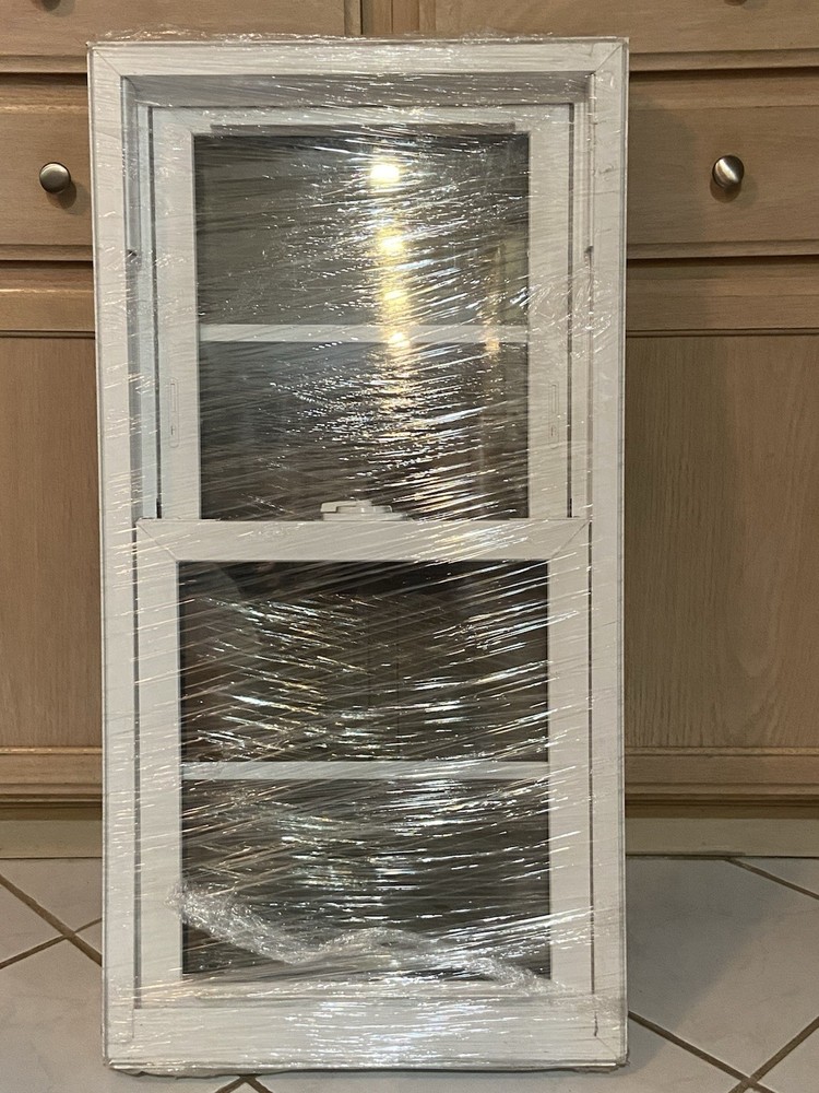 Window Double Hung Window White Inside Bronze Outside 3 1/4 Thick Vinyl