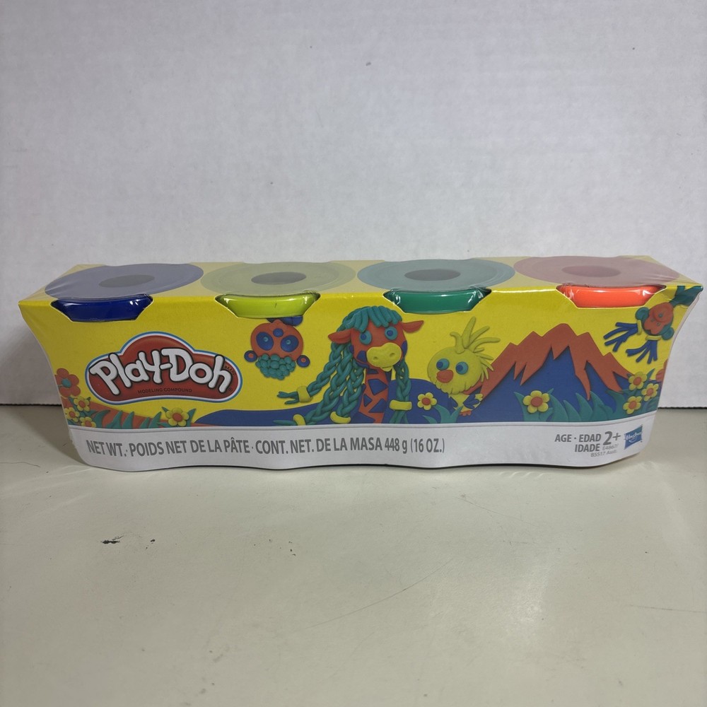 Hasbro Play-Doh Modeling Compound 4 Pack Colors Art Easter Gift Buy More & Save