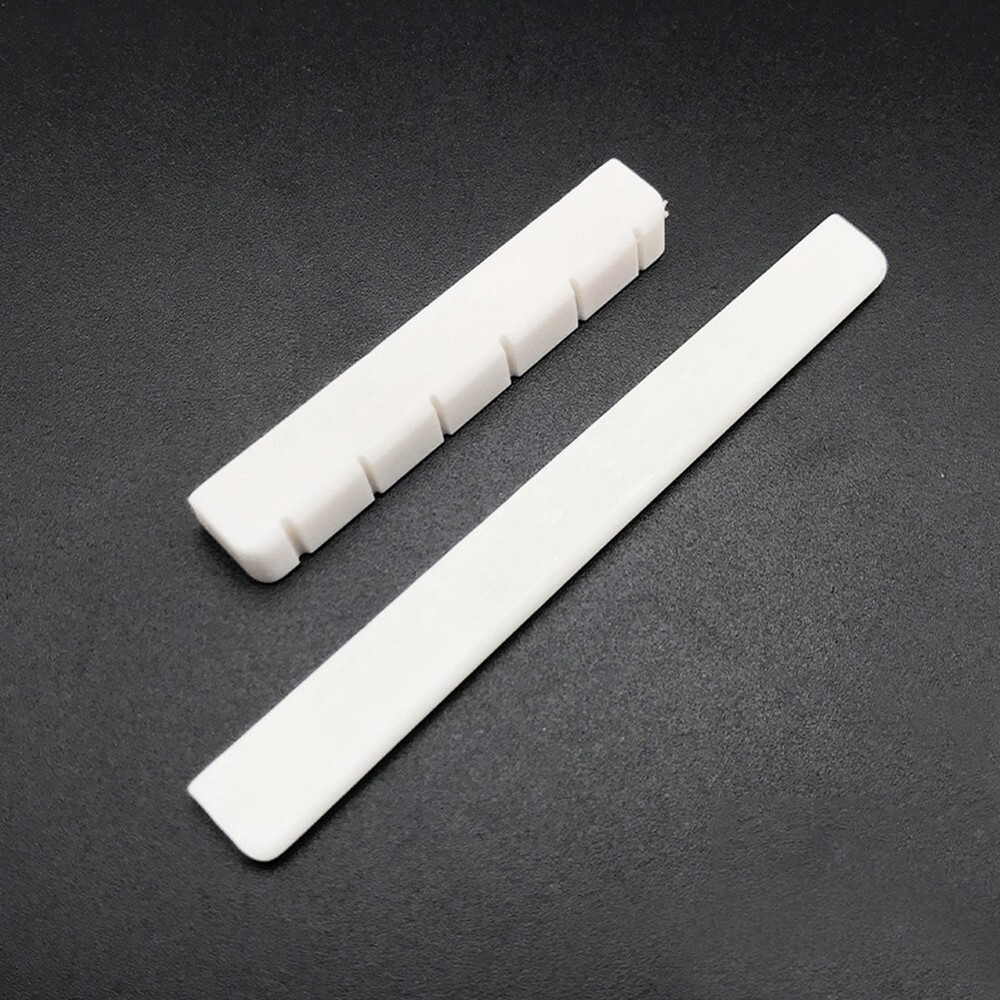 6String Bone Classical Guitar Bridge Saddle And Nut Replacement Parts 80mm 52mm#