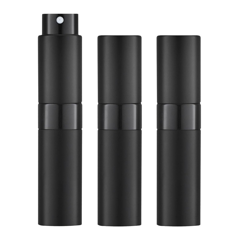 8ML Perfume Spray Bottle Black 3 Pack