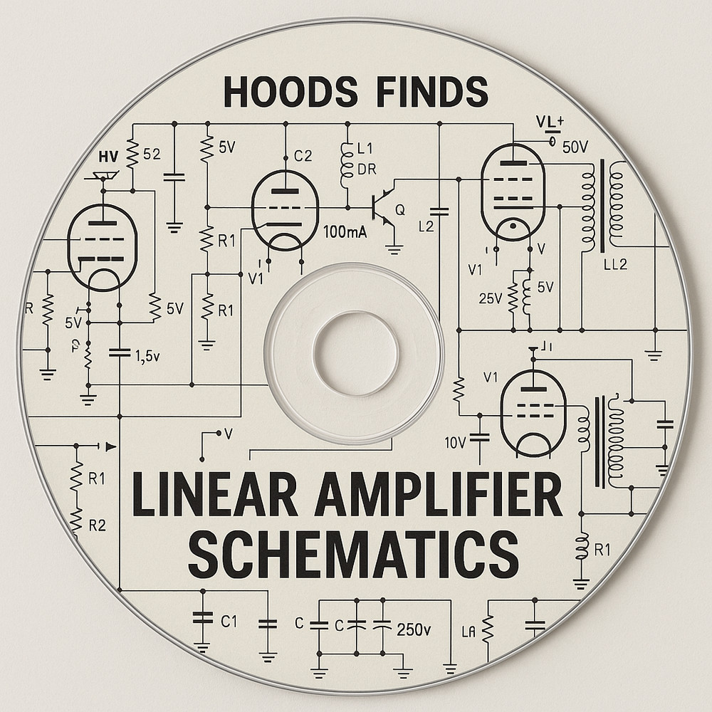 Ham Radio Linear Amplifier Schematics on CD-ROM with Menu