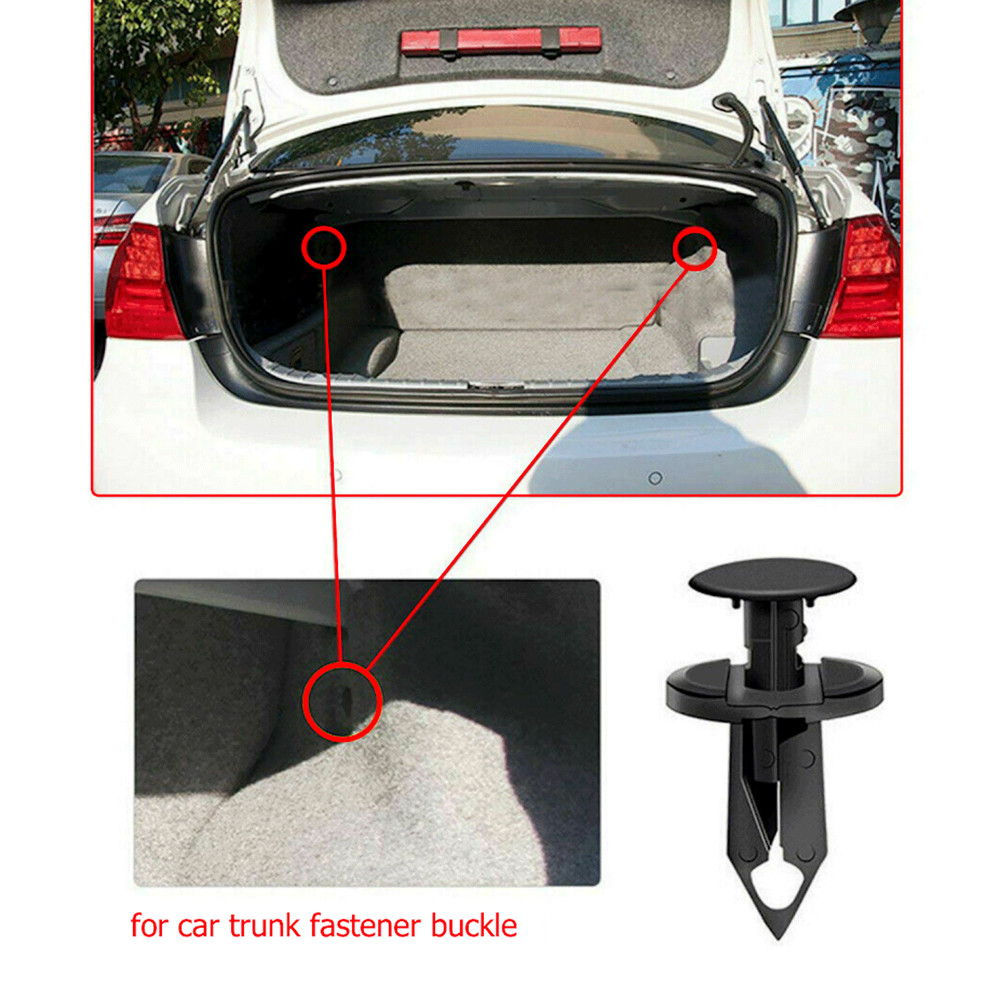 Auto Bumper Clips Retainer Plastic Rivets Fastener Fender Push 120Pcs 8mm