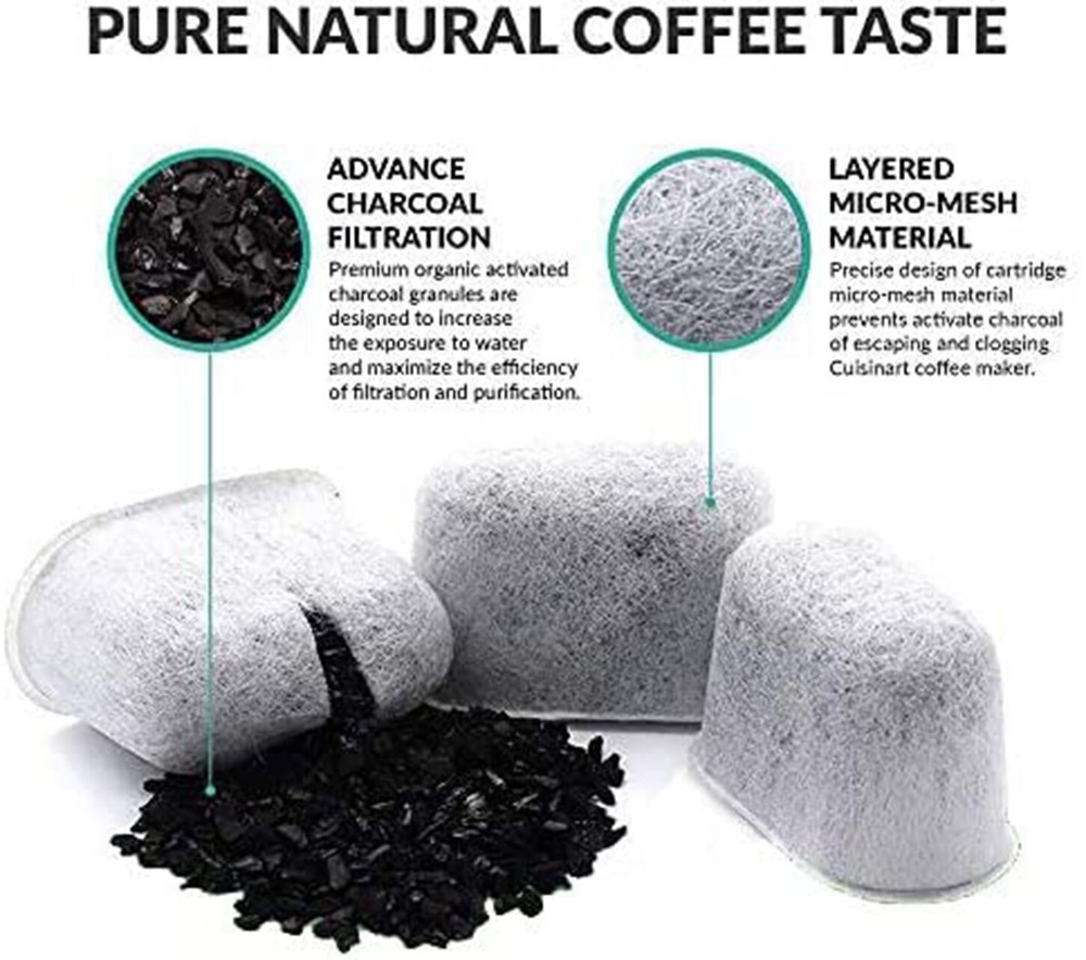 24 Braun Coffee Maker Water Charcoal Filter Replacement Compatible with BRSC004