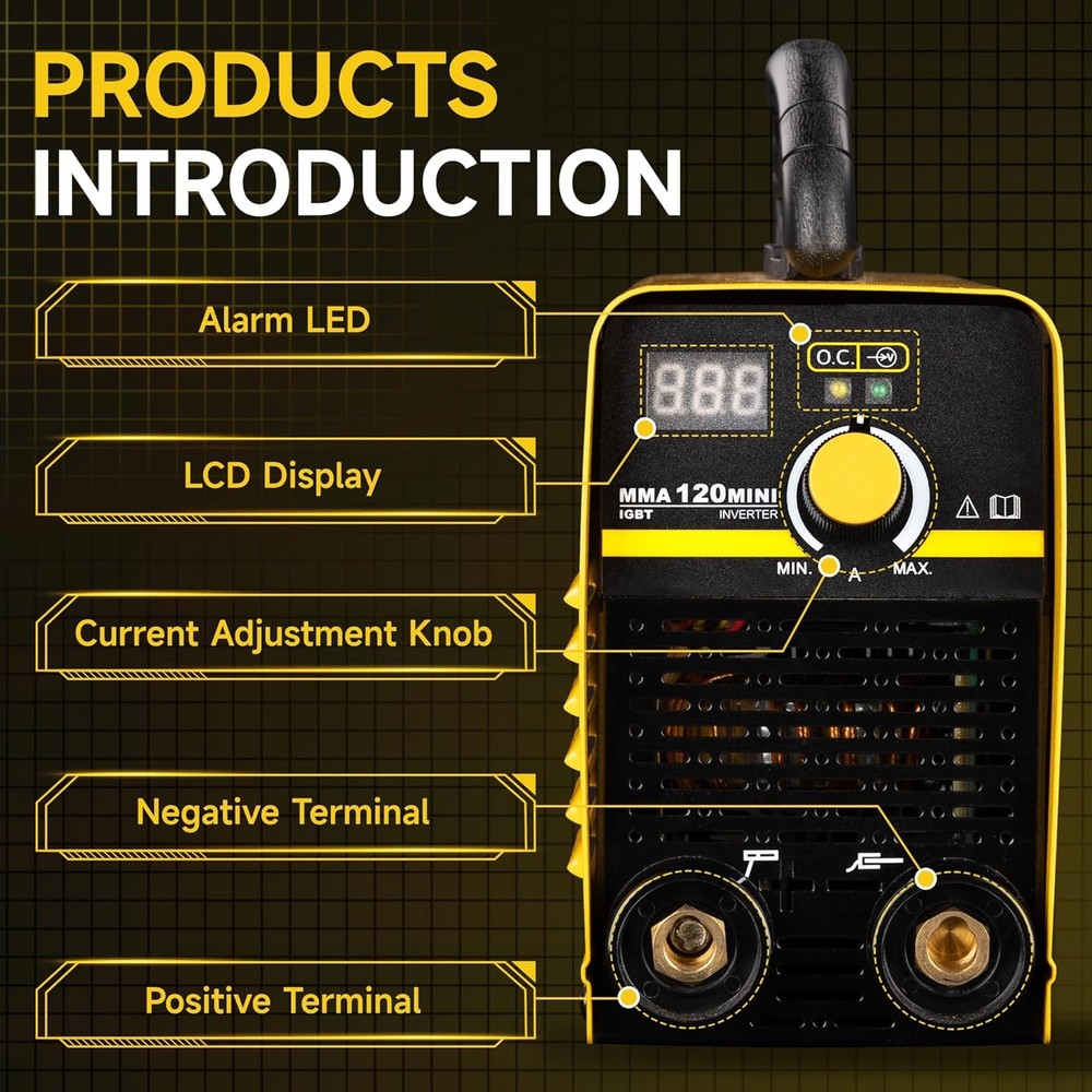 110V 120A Digital Display Portable Smart Welder