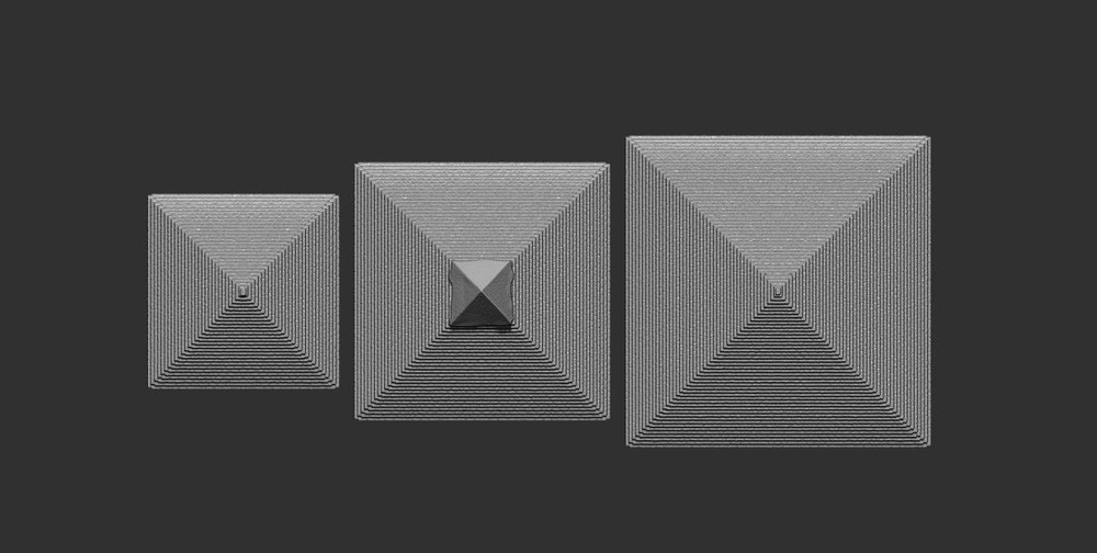 Egyptian pyramids 3d Printed -Black