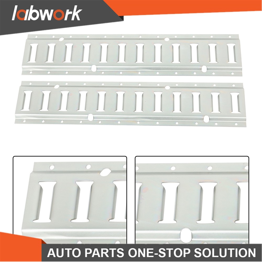 Labwork 6 Pack 2' E Track Tie Down Rail Kit Silver Rail Enclosed Cargo Trailer