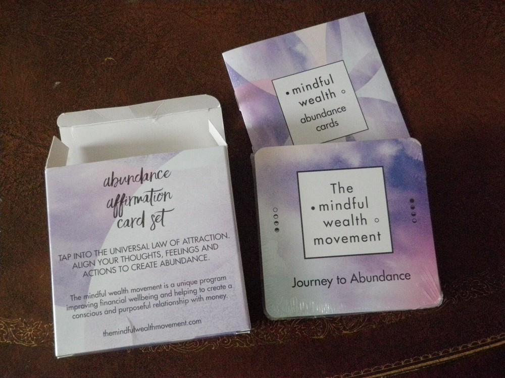 MINDFUL WEALTH ABUNDANT FEELINGS AFFIRMATION CARDS