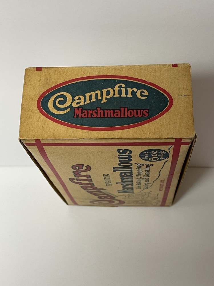1920s-30s Campfire Marshmallows Cardboard Empty Box Extremely Rare