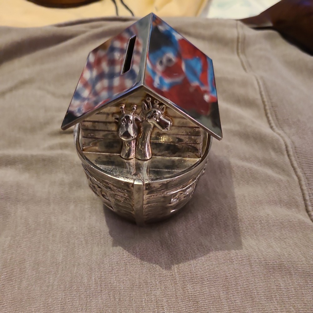 Noah’s ark silver plate bank- things remembered