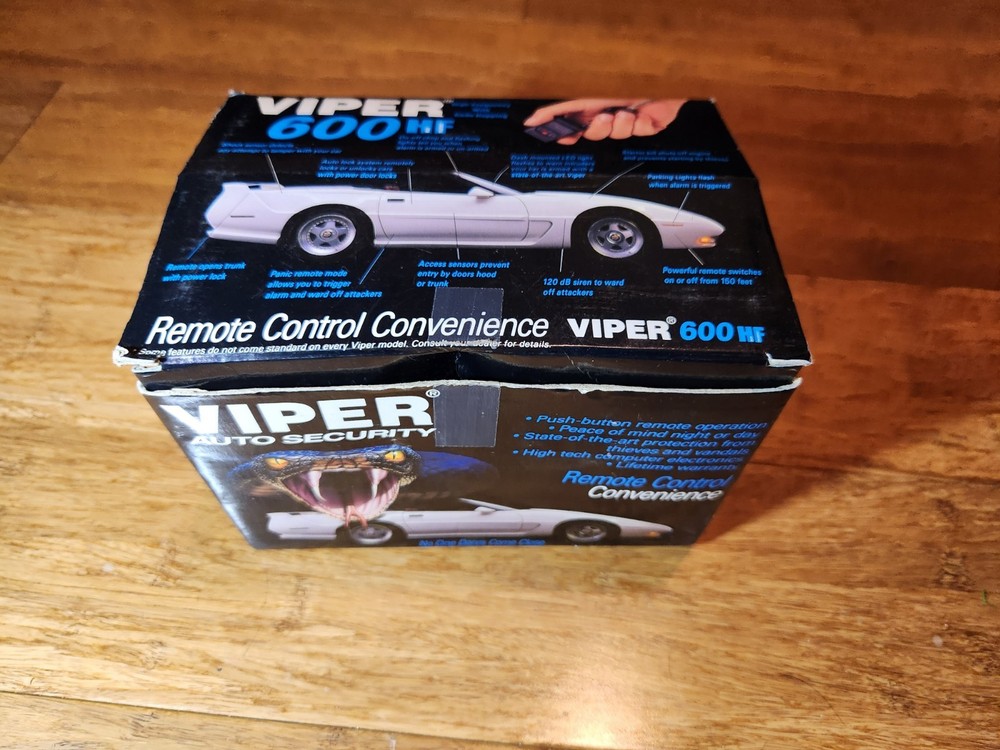 Vintage VIPER 600HF Auto Security Remote Control Alarm System Kit AS / IS