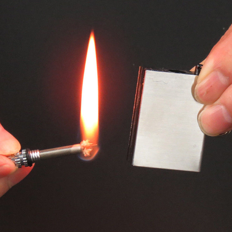 Lighter Flint Magnesium Emergency Fire Starter Camp Survival Refill Waterproof