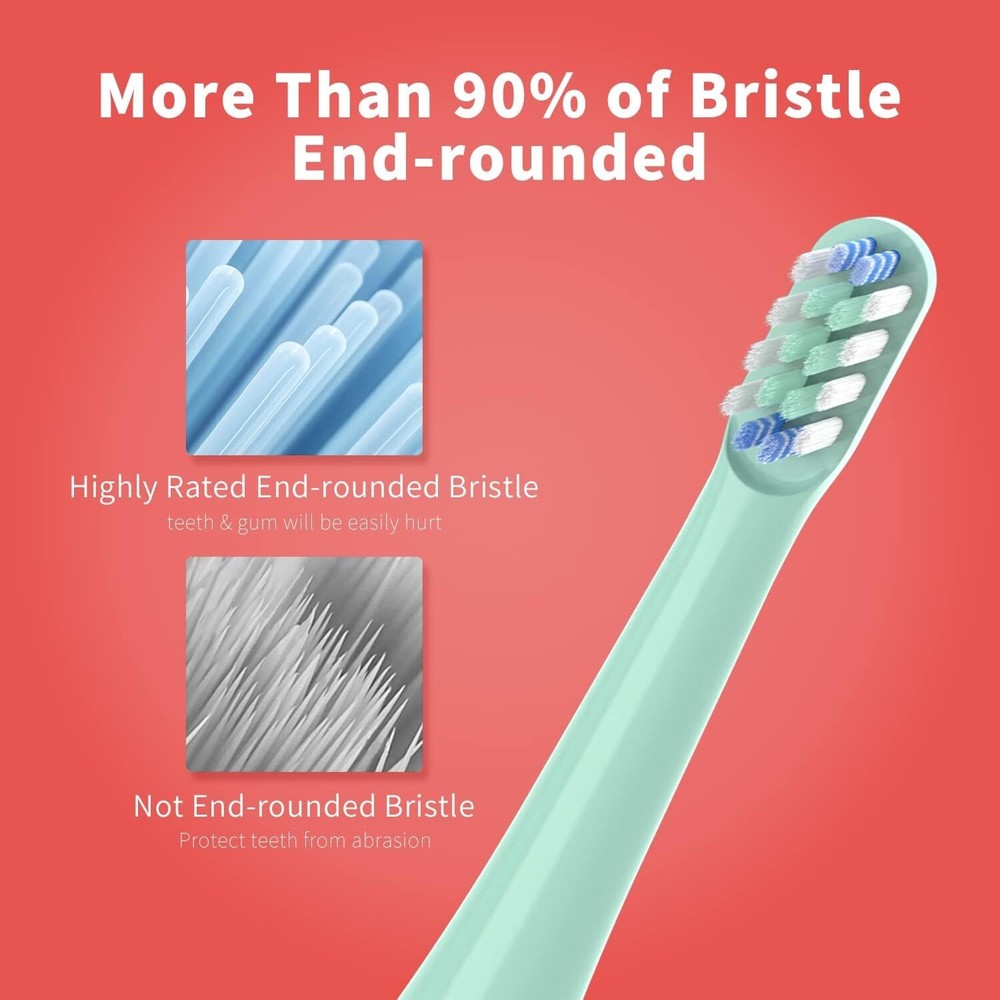 Replacement Toothbrush Heads-Compatible with Colgate Hum Connected Smart Batt.