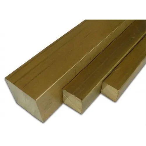 2" X 2" X 6" 360 BRASS SOLID BLANK SQUARE FLAT PLATE