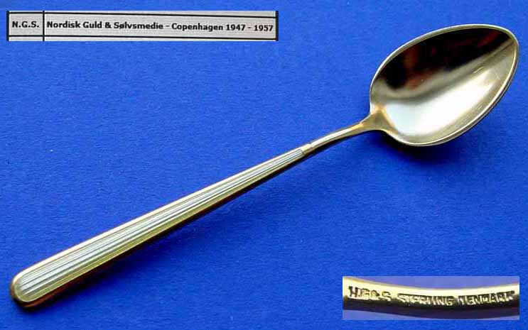 Spoon, Enamel, Ngs , Sterling Silver A569