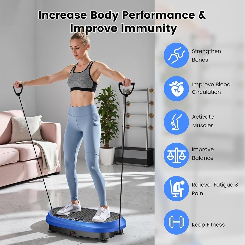 Vibration Plate Exercise Machine Bluetooth Power Shaping Vibrate Plate Workout